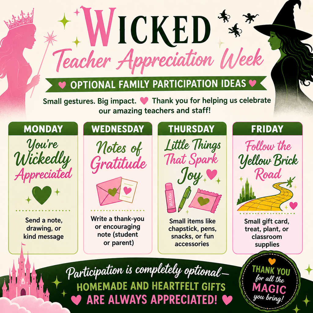 Teacher Appreciation Flyer - Wicked Theme