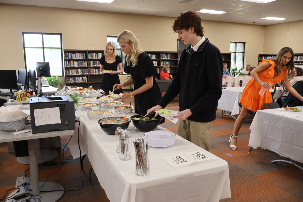 Photo of students in line for lunch