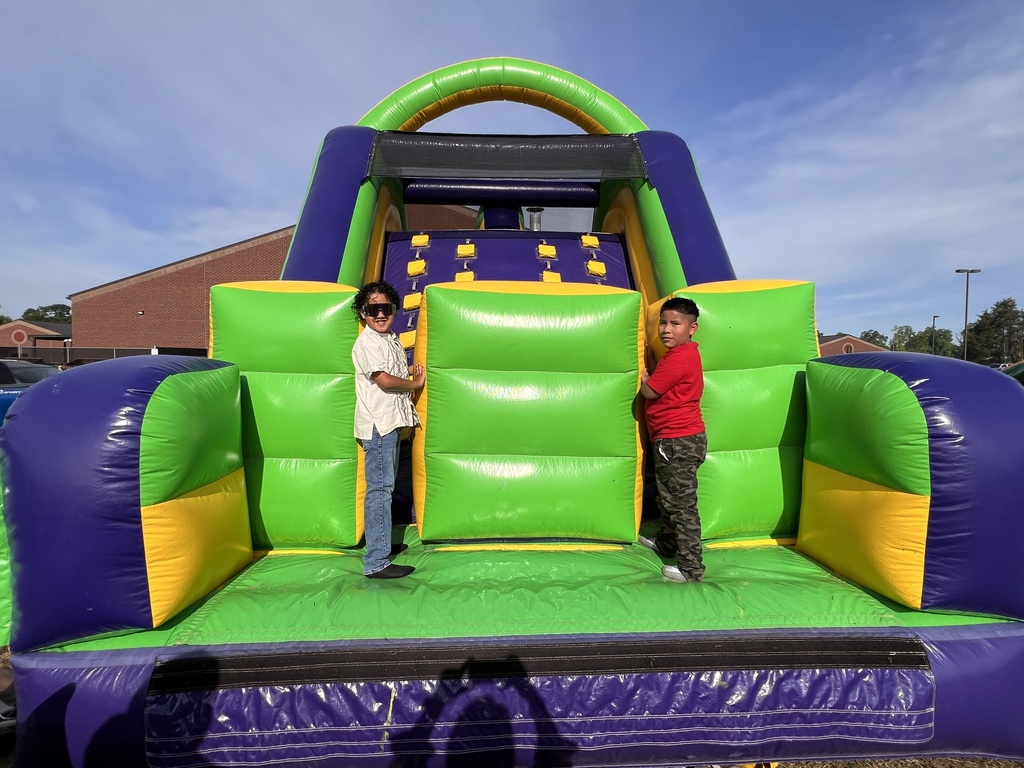 Students pose for a picture at Learning  Way Elementary's TCAP carnival. 