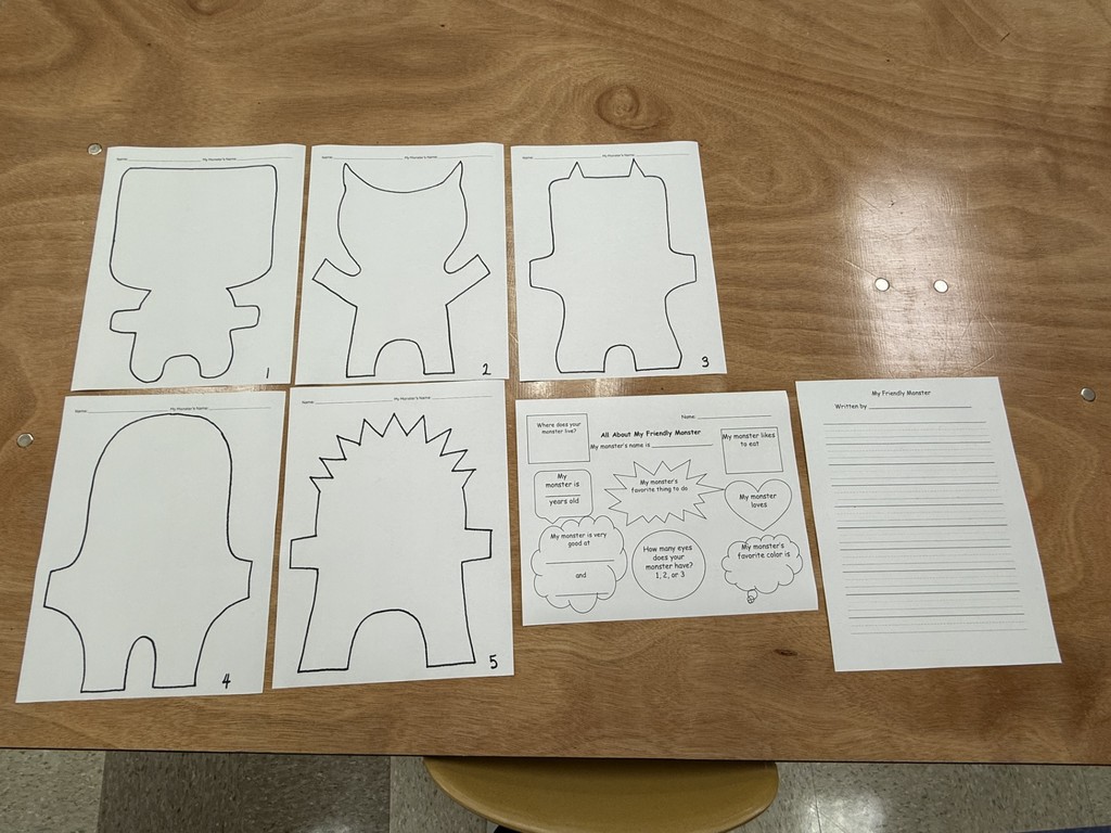 Drawings of the monsters