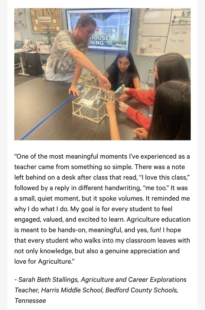 HMS Teacher Sarah Beth Stallings featured in recent edition of NIET Magazine