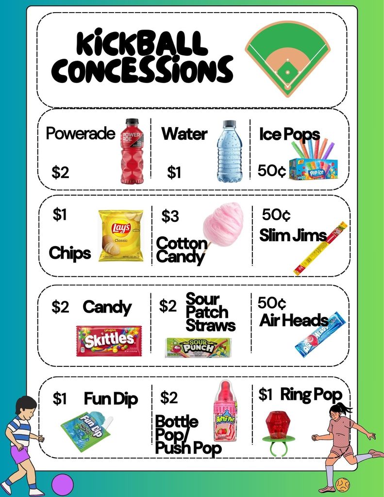 kickball concessions