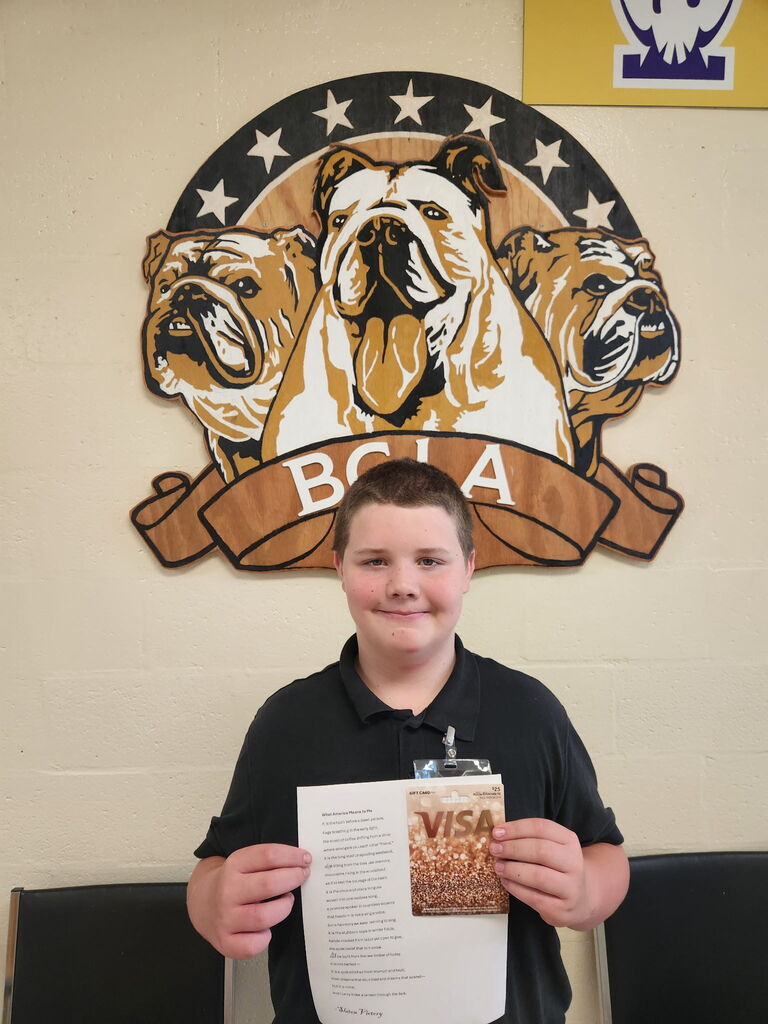 middle school student essay winner