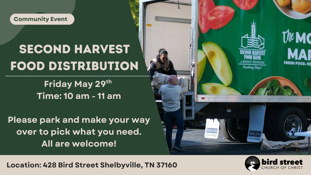 Second Harvest Food Distribution Event Graphic