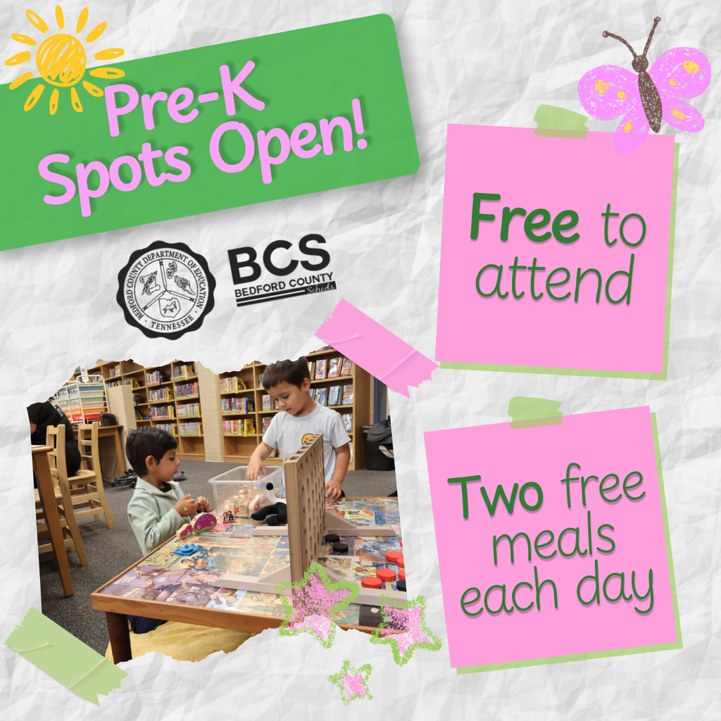 Pre-K Spots Open Graphic