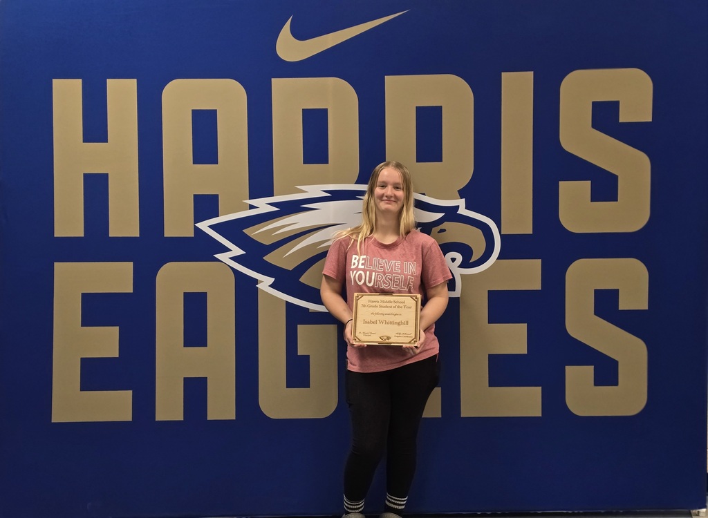 7th GRade Student of the year, Isabel Whittinghill