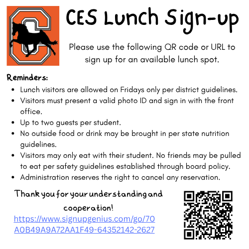 26-27 CES Lunch Sign Up