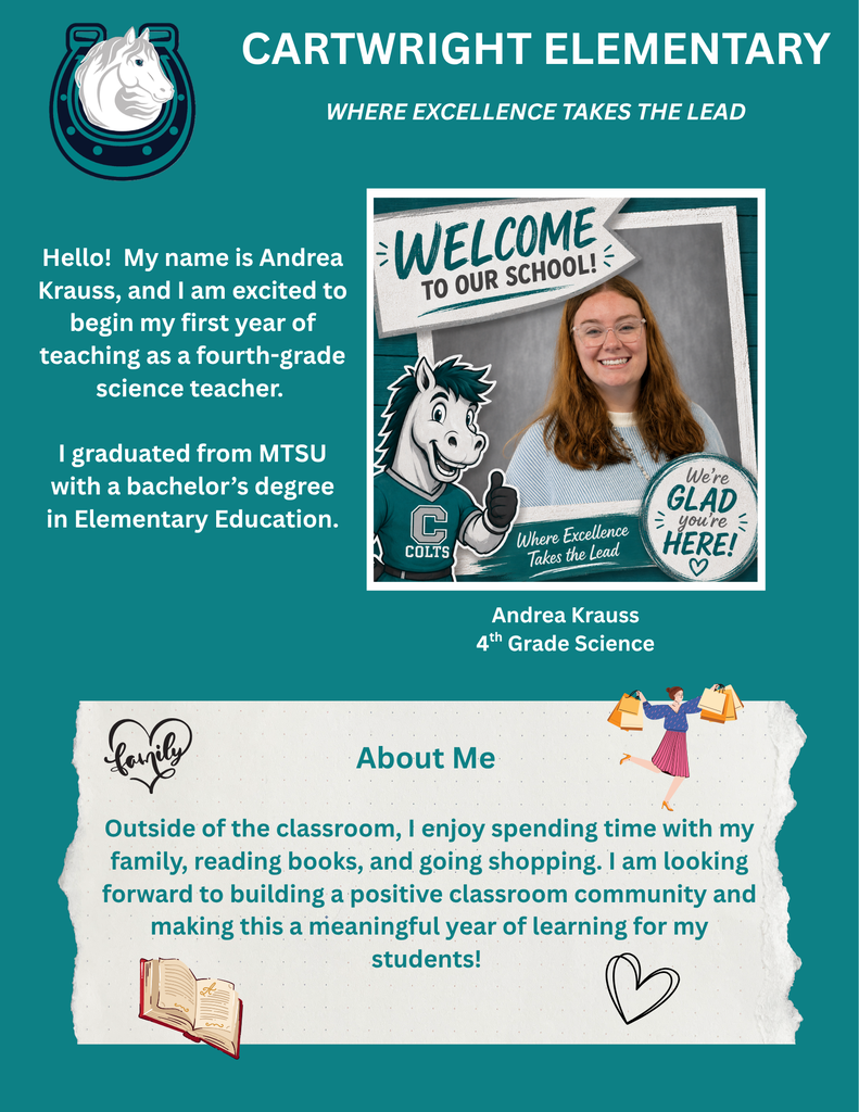 Welcome Andrea Krauss