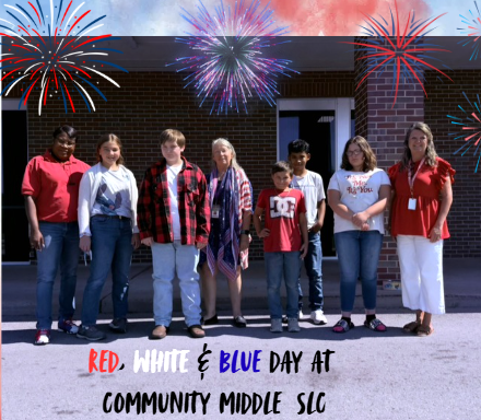 Summer Learning Camp at Community Middle Red White and Blue Day
