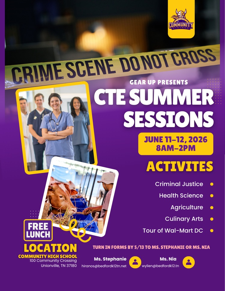 CTE summer sessions