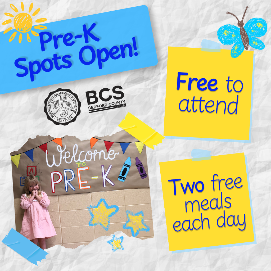 Pre-K Spots Open Graphic