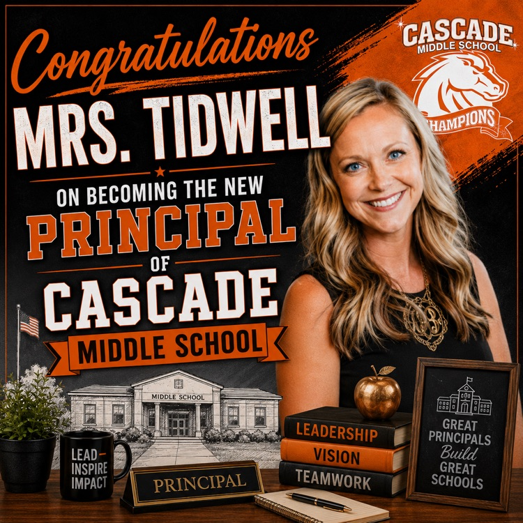 New Cascade Principal Mrs. Tidwell