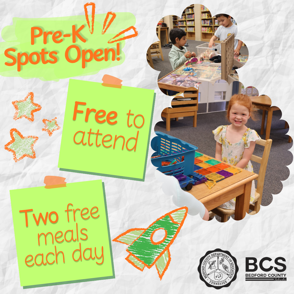 Pre-K Spots Open Graphic