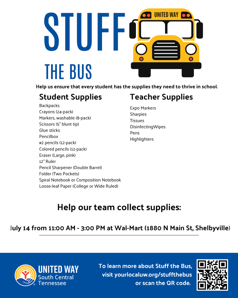 United Way Stuff the Bus Graphic for Upcoming Event