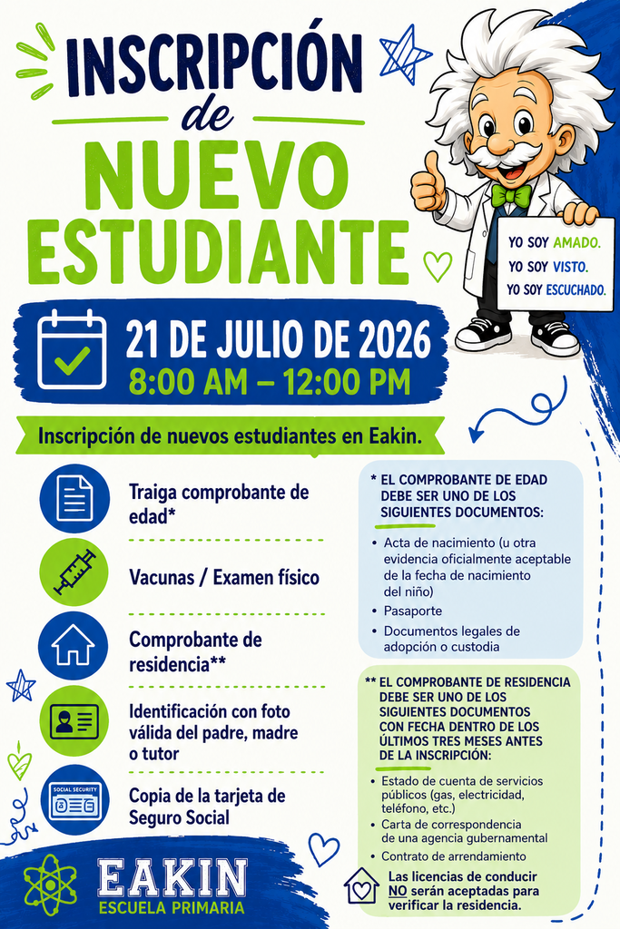 new student registration spanish