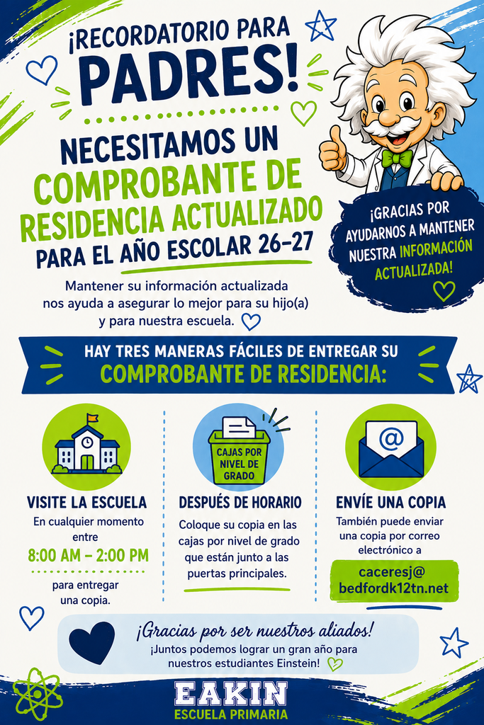 updated proof of residency spanish
