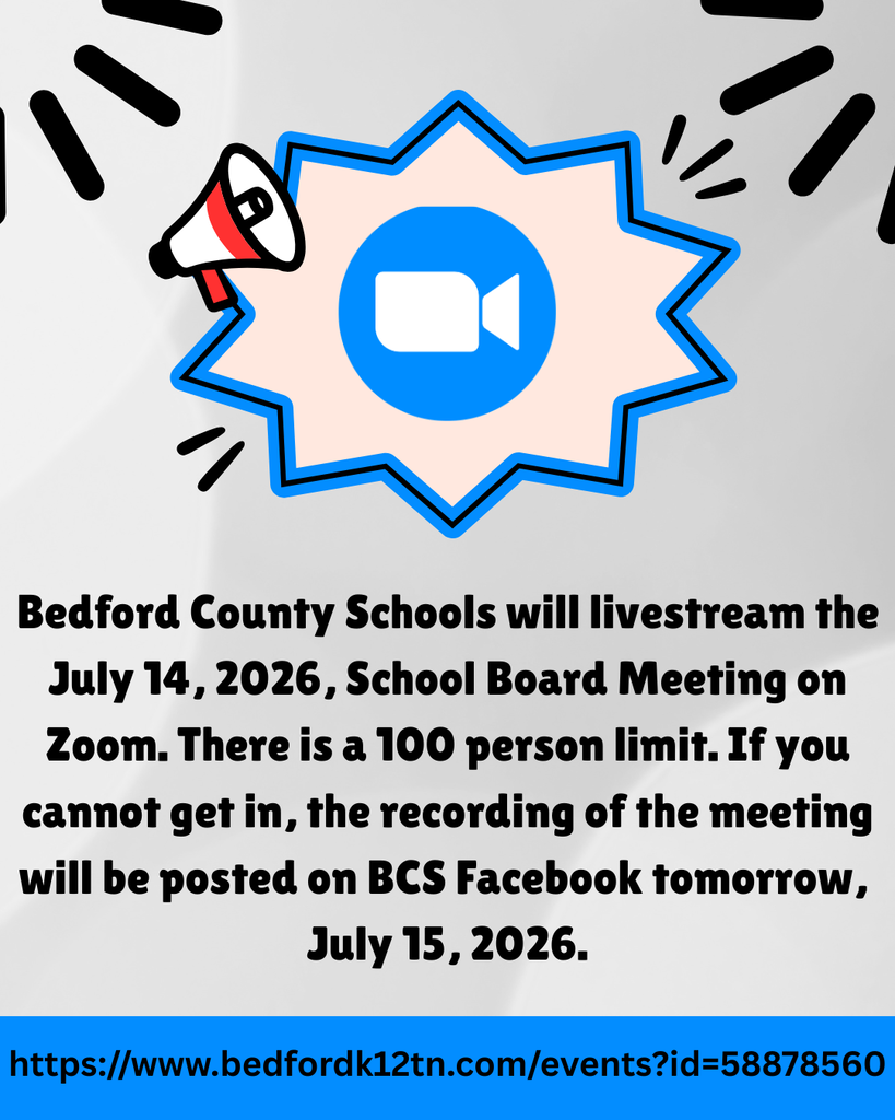 School Board Meeting on Zoom Graphic.