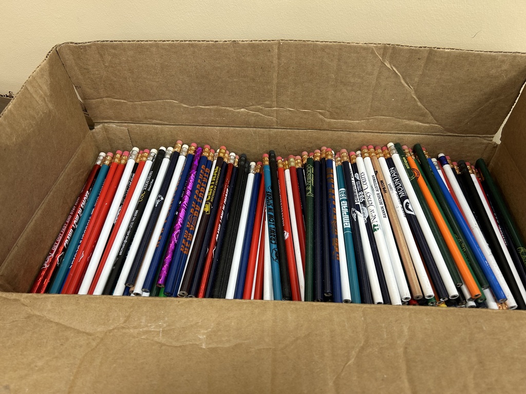 Donated pencils from Shepenco