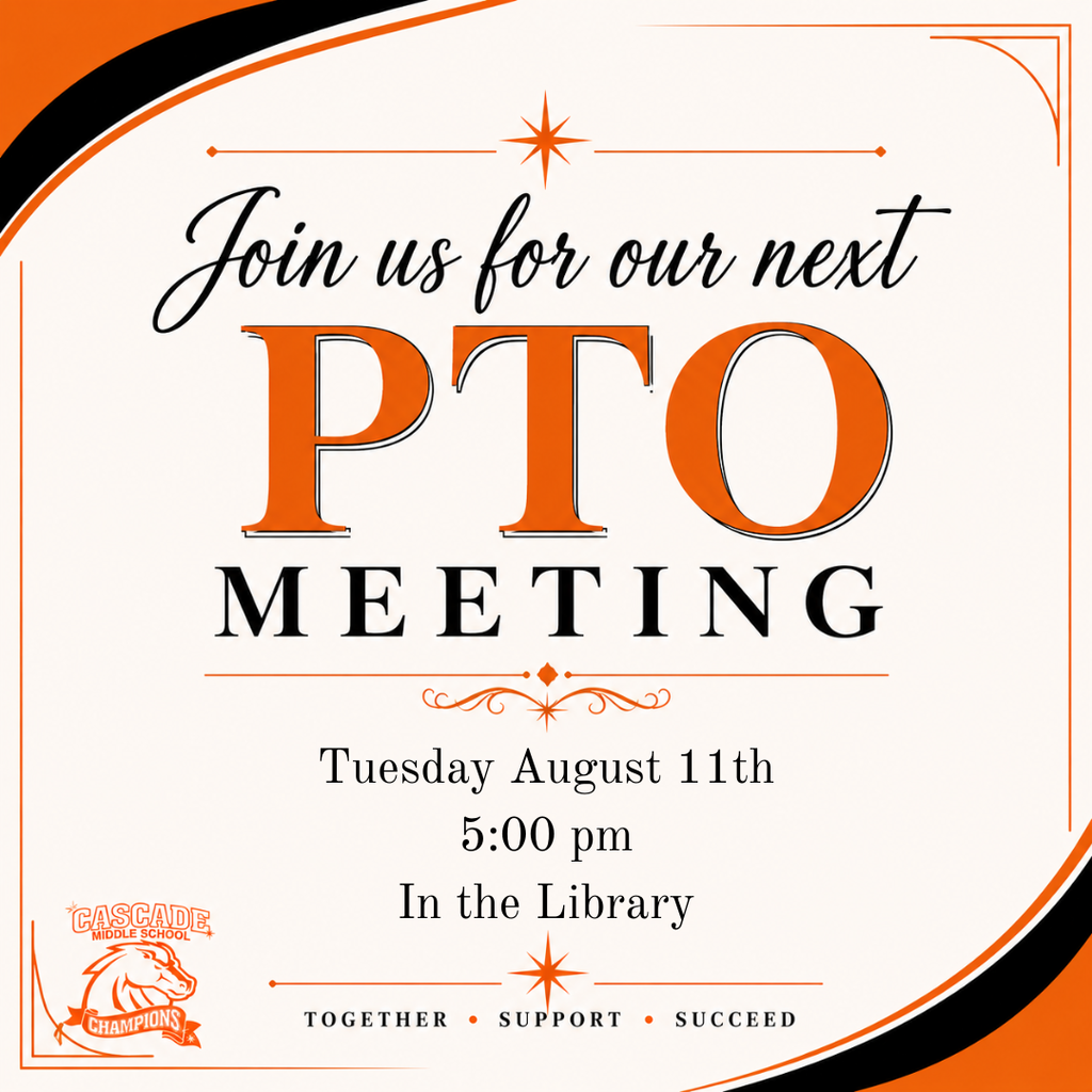 PTO meeting Tuesday August 11th 5pm in the library