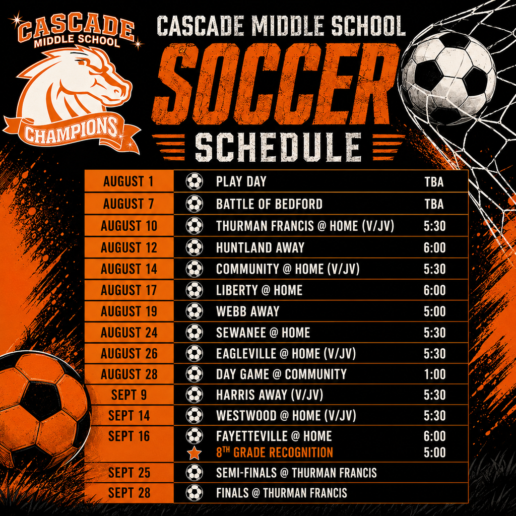 soccer schedule