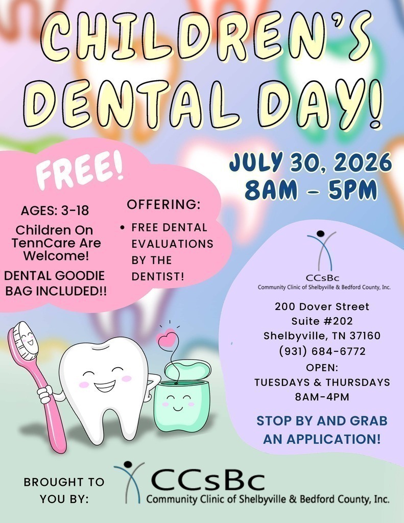 Children's Dental Day Graphic in English