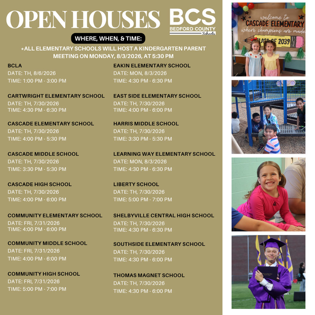 Open House Graphic in English