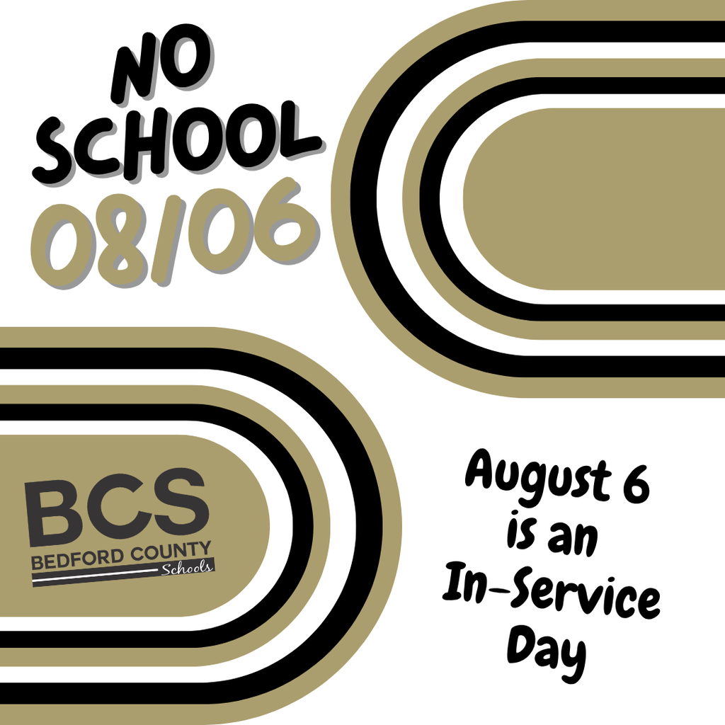 No School Graphic for August 6, 2026 as it is an In-Service Day.