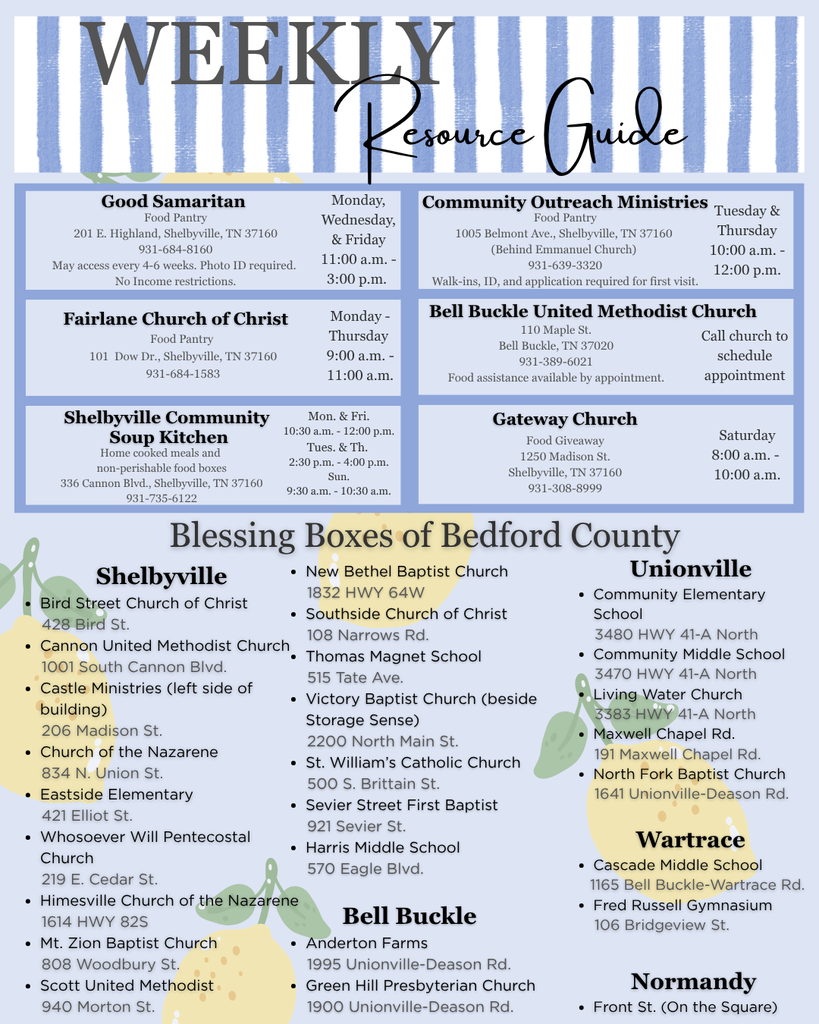 Weekly Resource Guide Graphic