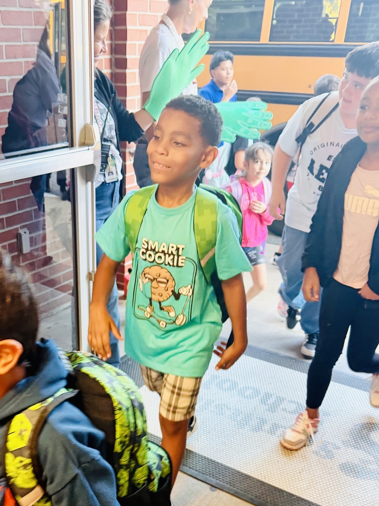 students arriving at school