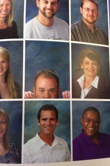Silly teacher yearbook photos