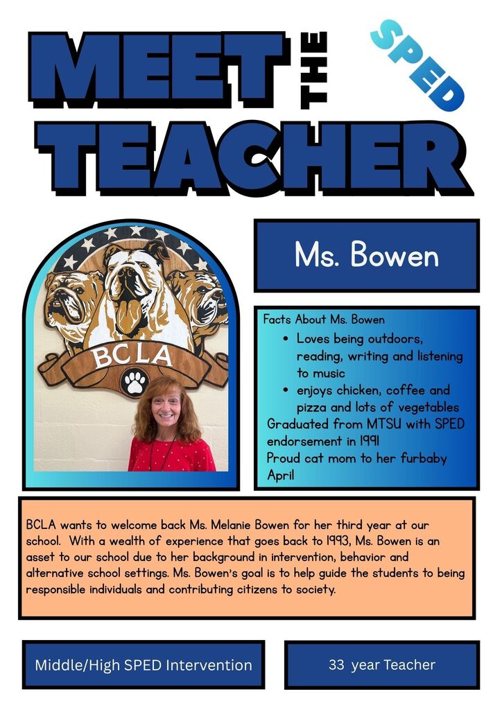 Meet the Teacher Bowen