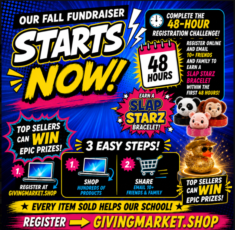Our Fall Fundraiser Starts Now!