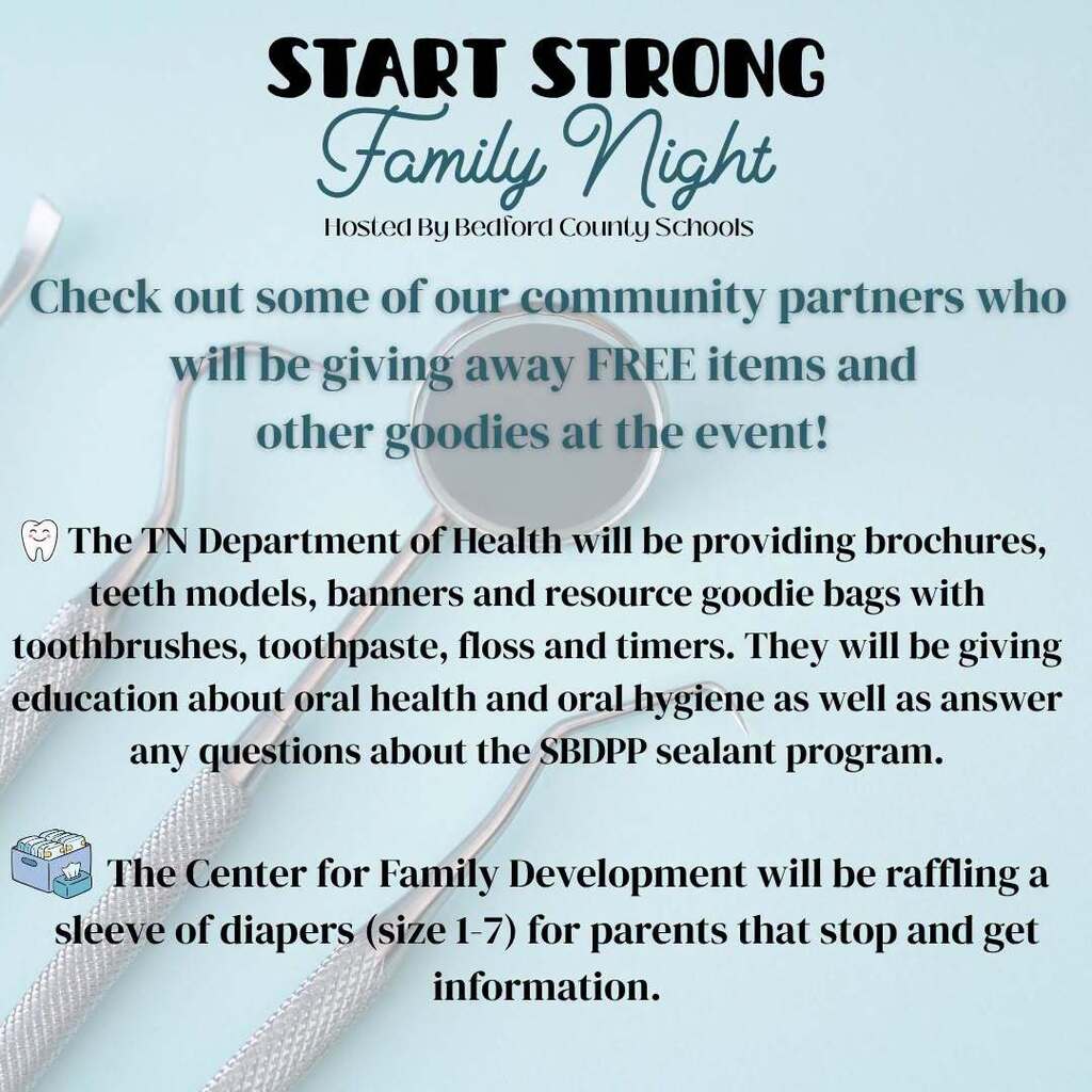 BSC Start Strong Faily Night Thursday, August 13 4:30pm-6:30pm