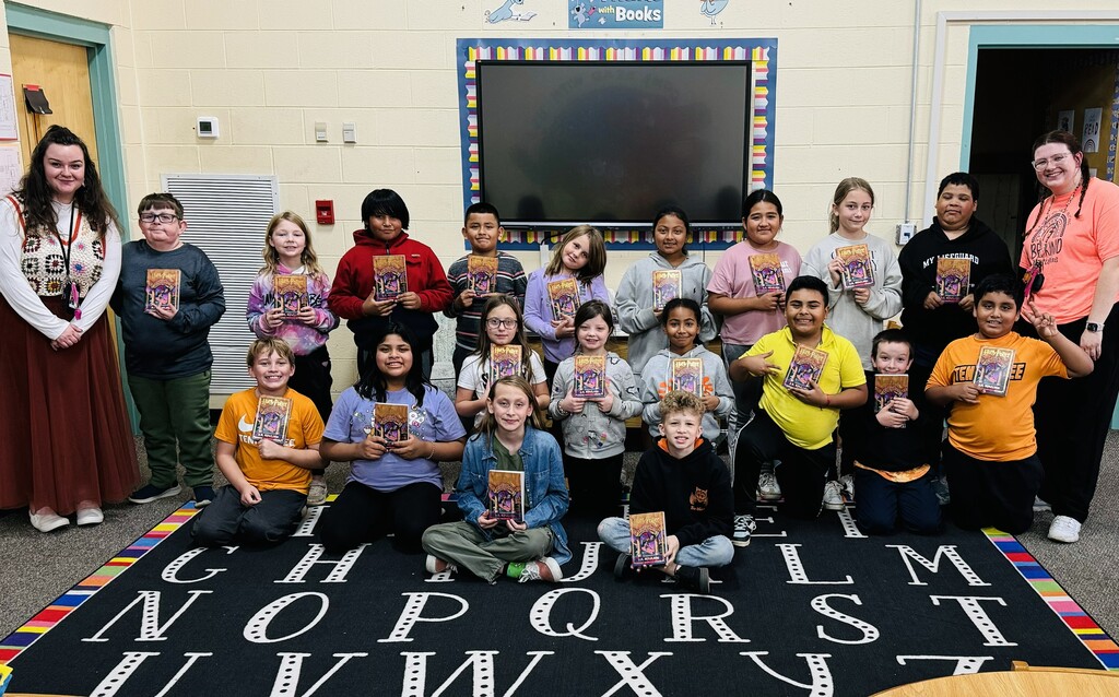 students with books