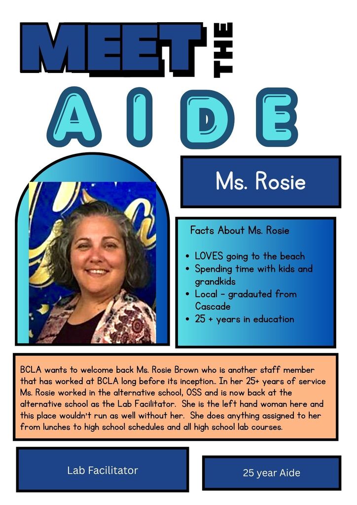 Rose Brown Welcome back poster
