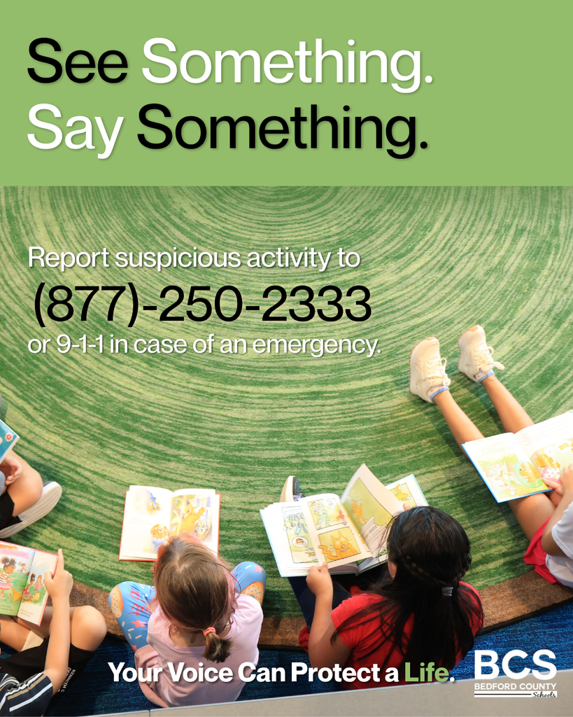 Green See Something. Say Something. Graphic