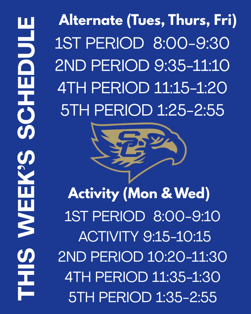 This Weeks Bell Schedule