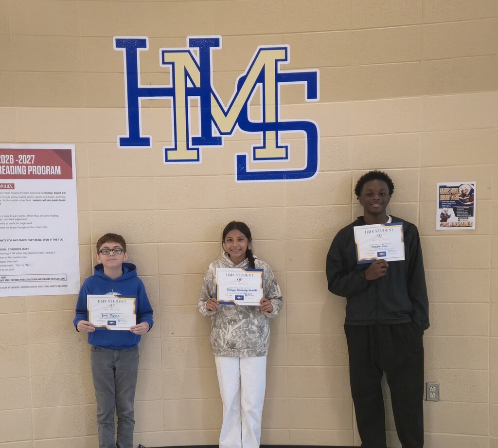 August 2026 HMS Students of the Month