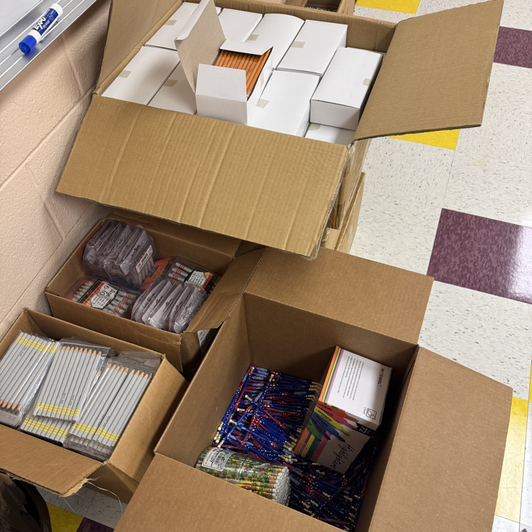 boxes of pencils