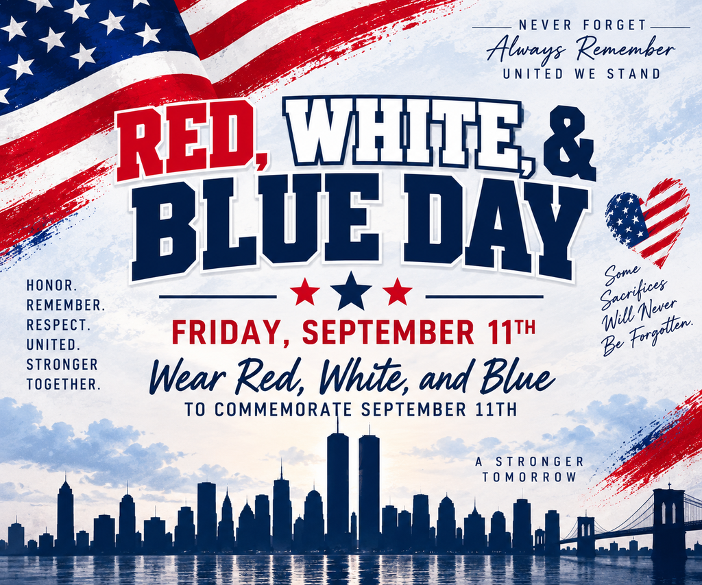 red white and blue day