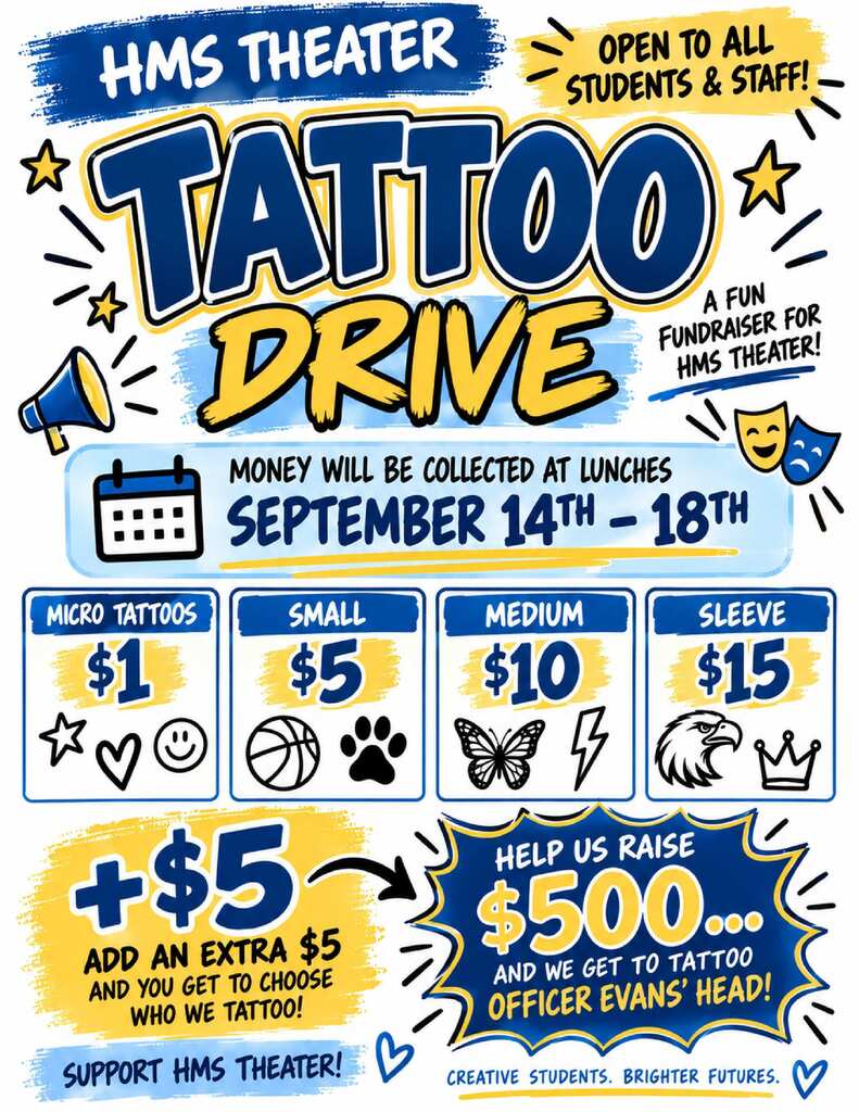 HMS Theater Tattoo Drive