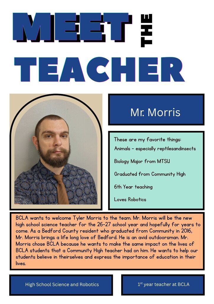 Meet the teacher morris