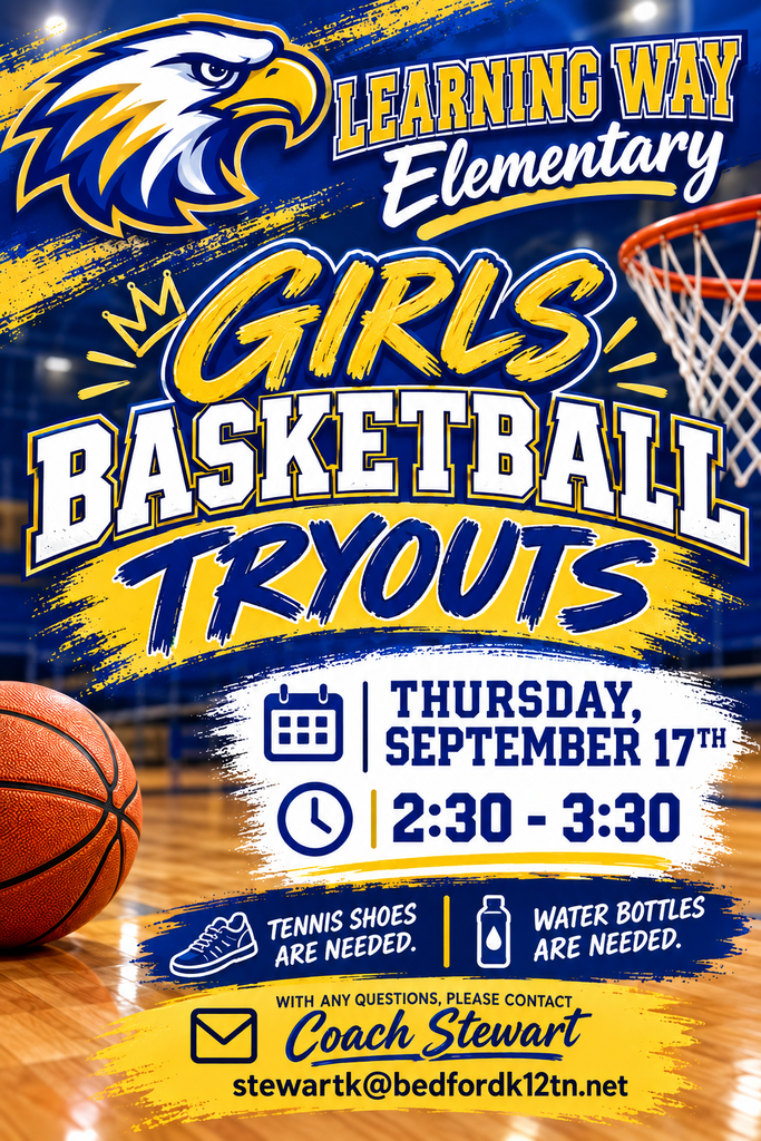 girls basketball tryout flyer