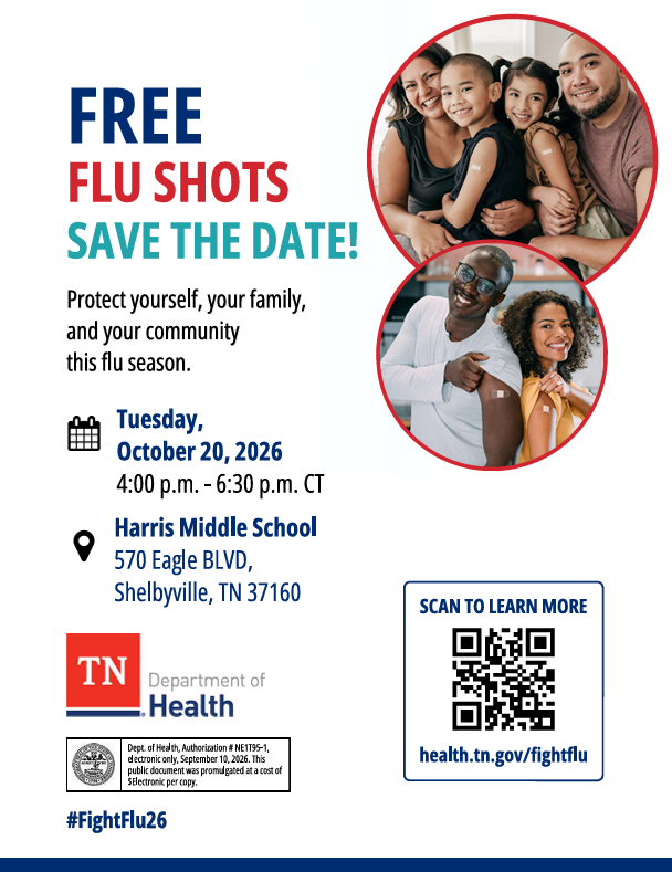 Free Flu Shots, October 20