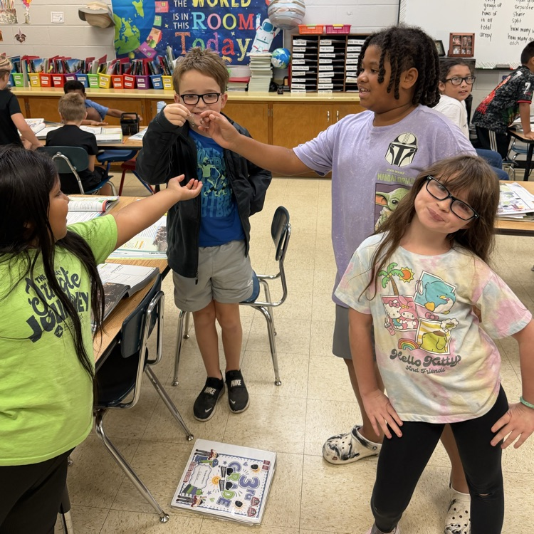 students working