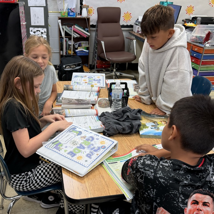 students working
