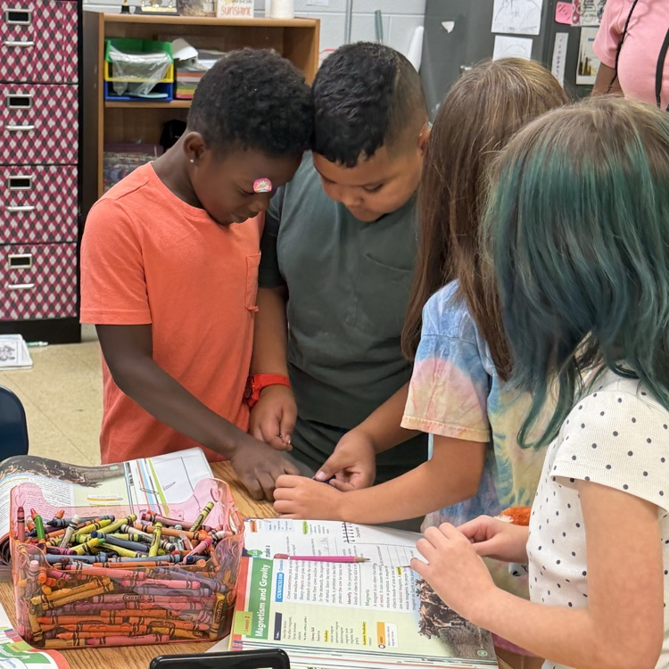 students working