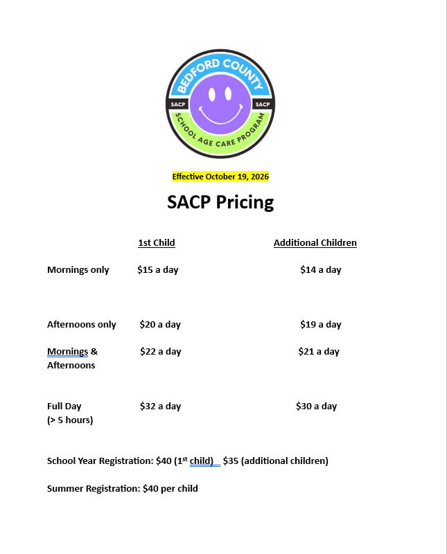 This is the SACP Pricing sheet that has been updated with the new prices in English.