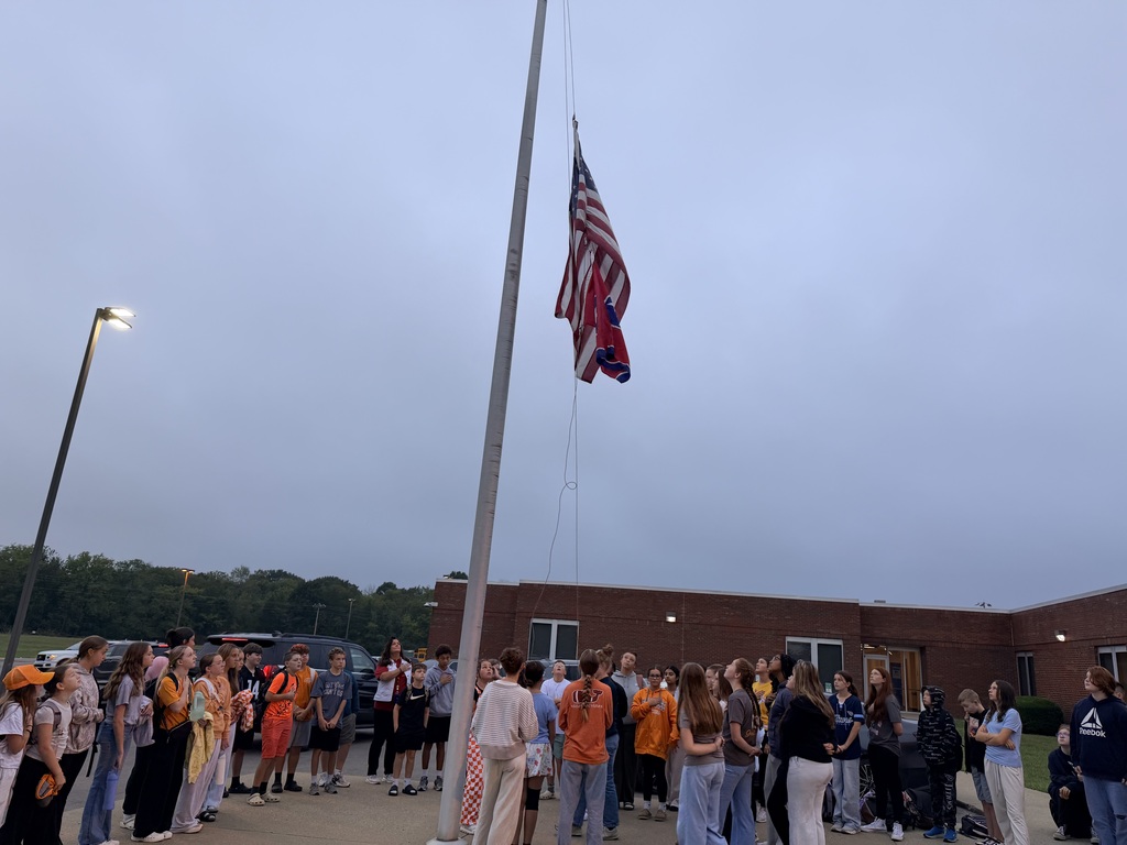 flag being raised