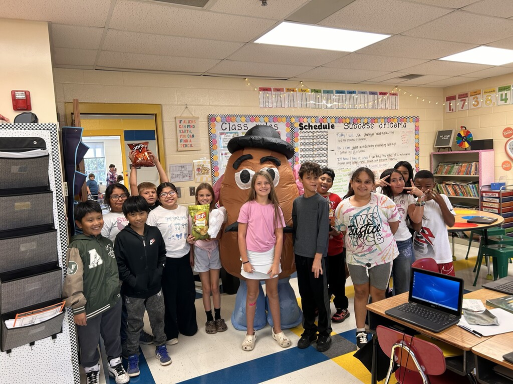4th class with Mr. Potato Head